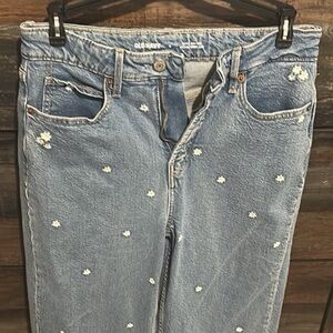 Old Navy Sky High Wide Leg Denim Jeans
